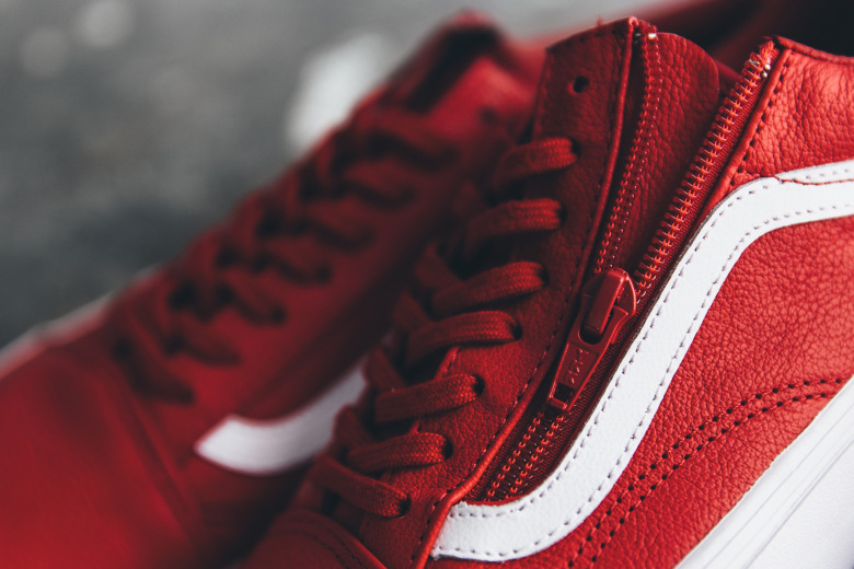 vans old skool zip red